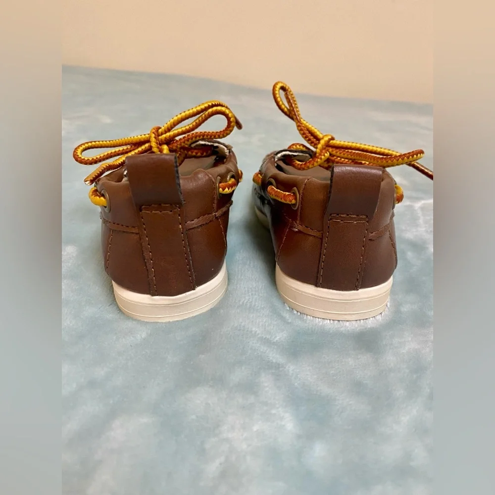Baby GAP Boys Brown Boat Shoe Sneaker Loafer Size 5